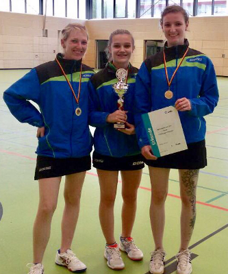 Titelverteidigung im Saarlandpokal durch Tina Braun, Angela Koch und Judith Fontaine