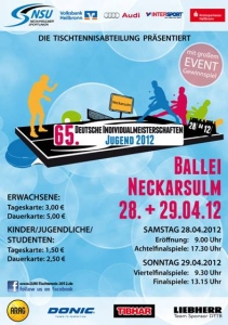 Deutsche Jugendmeisterschaften in Neckarsulm: Solja und Jost werden gejagt