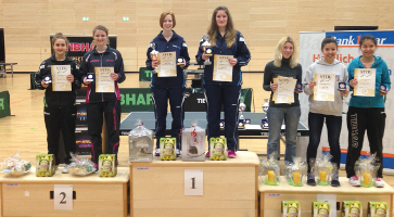 Caro und Judith Vize-Saarlandmeisterinnen im Doppel